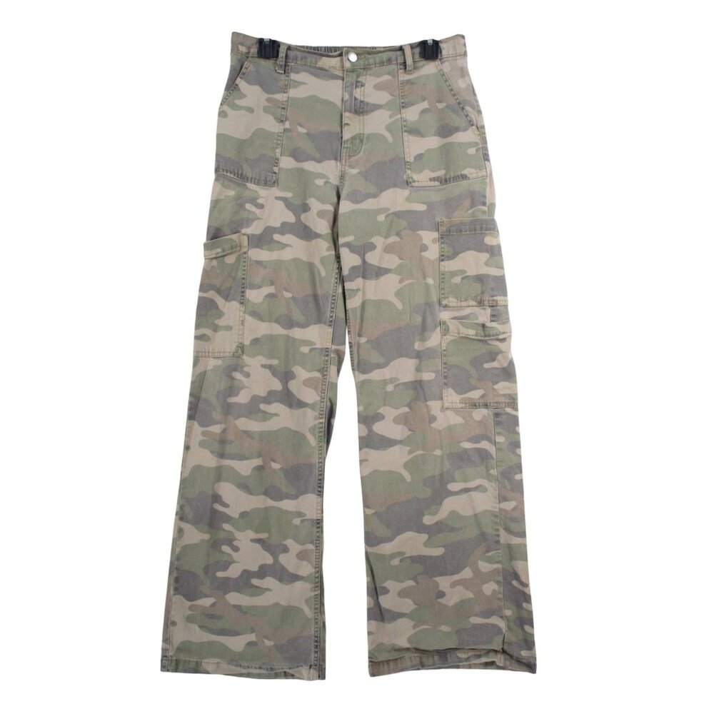 Vintage No Boundaries Camo Cargo Pants Youth L Adjustable‎ Waist Relaxed Fit